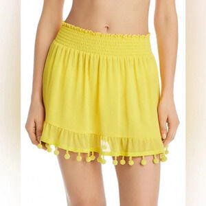 Ramy Brook Stevie Skirt lightweight flowy swim cover up lemon yellow
Size M